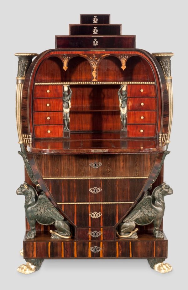 Antique Oak Writing Desk