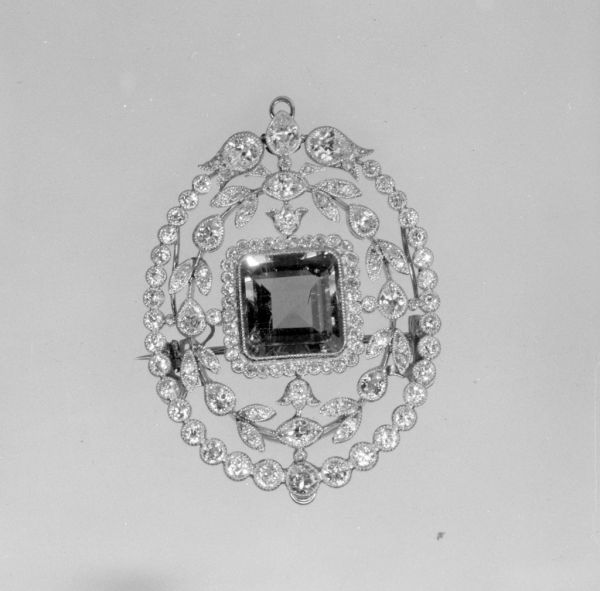 Art Nouveau Silver Brooch